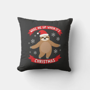 Grappige luiaard maak me wakker als het Kerstmis i Kussen