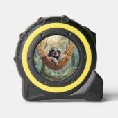 Grappige luiaard met zonnebril in een hangmat rolmaat (Voorkant)