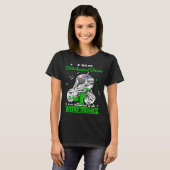Grappige Luiaard Mitochondriale Ziekte Krijger T-shirt (Voorkant volledig)