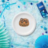 Grappige Luiaard op Halloween Pumpkin Essential T- Papieren Bordje (Feest)