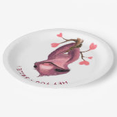 Grappige luiaard papier Borden - aangepaste tekst Papieren Bordje (Gekanteld)