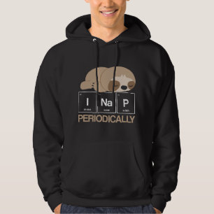 Grappige Luiaard Periodiek Systeem Wetenschap Natu Hoodie