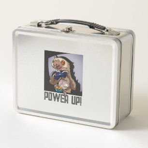 Grappige luiaard power up! Cartoon van videogameco