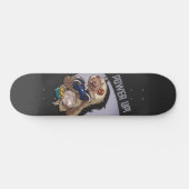 Grappige luiaard power up! Videogames spelen Carto Persoonlijk Skateboard (Horizontaal)