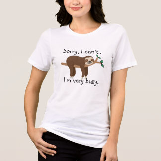 Grappige Luiaard Puns T-shirt, Punny Leuke Dieren  Tri-Blend Shirt