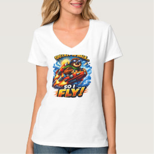 Grappige Luiaard Raket Meme, Te Lui Om Te Lopen Du T-shirt
