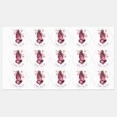 Grappige Luiaard Stickers Glimlachen - Aangepaste (Vel)