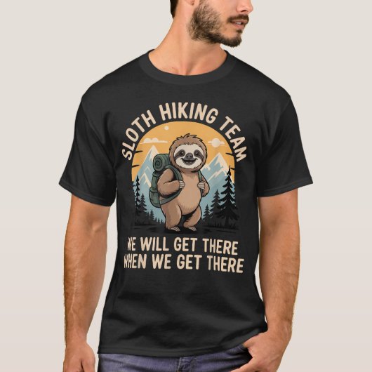 Grappige Luiaard T-shirt (Voorkant)