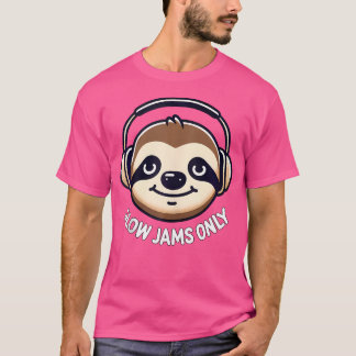 Grappige luiaard trage jams alleen RB muziek en di T-shirt