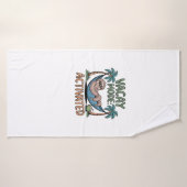 Grappige luiaard Vakantie Modus Geactiveerd Chille Badhanddoek (Badhanddoek)