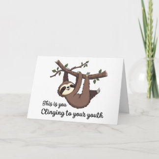 Grappige luiaard verjaardagskaart verjaardagskaart kaart