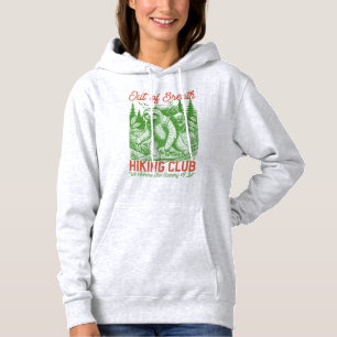 Grappige luiaard-wandelclub buiten adem hoodie