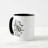 Grappige luiaard woord kunst mok (Voorkant links)