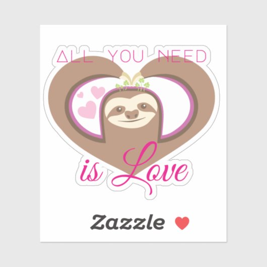 Grappige luiaards girly samurai zombie luiaard mac sticker (Vel)