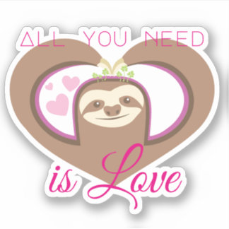 Grappige luiaards girly samurai zombie luiaard mac sticker