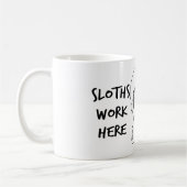 Grappige Luiaards Werken Hier Koffiemok (Links)