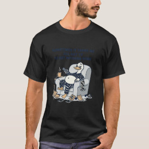 Grappige Luie Eend Ontwerp De Helaas Dag Om Niets  T-shirt