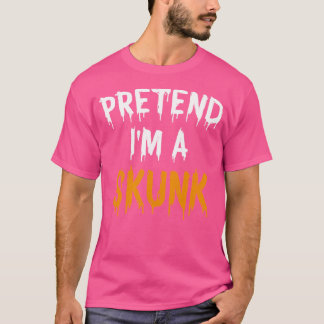 Grappige luie Halloween doen alsof ik een stinkdie T-shirt