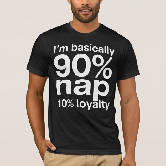 Grappige Luie Hond Humor Sarcastisch Ontwerp T-shirt (Voorkant)
