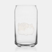 Grappige luie kat - 'Ik doe dit morgen' Blikvorm Glas (Achterkant)