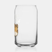 Grappige luie kat - 'Ik doe dit morgen' Blikvorm Glas (Links)