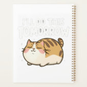Grappige luie kat - ik doe dit morgen planner (Achterkant)