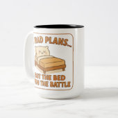 Grappige luie kat Mok - "Ik had plannen, maar het (Voorkant links)