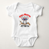 Grappige luie koala romper (Voorkant)