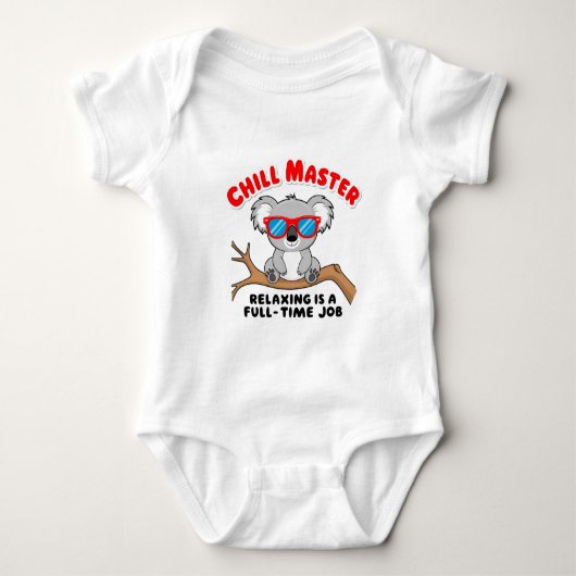 Grappige luie koala romper (Voorkant)