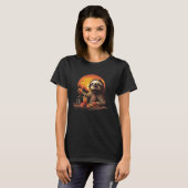 Grappige Luie Luiaard Bartender T-shirt (Voorkant volledig)