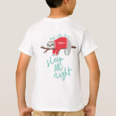 Grappige luie luiaard t-shirt (Achterkant)