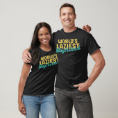 Grappige luie vriend, 's werelds luiste vriend t-shirt (Unisex)