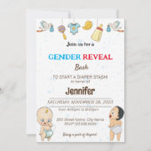 Grappige Luiers Bash Uitnodigingen  (Voorkant)