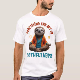 Grappige luiheid mediteren, de kunst van luiheid t-shirt