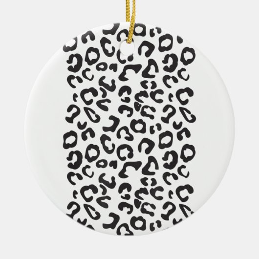 Grappige Luipaard Dier Keramisch Ornament (Voorkant)