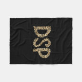 Grappige luipaard dsp direct support professional  fleece deken (Voorkant (Horizontaal))