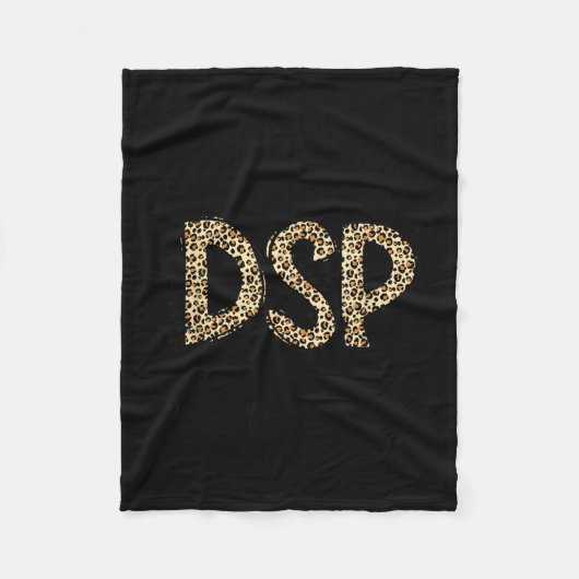 Grappige luipaard dsp direct support professional  fleece deken (Voorkant)