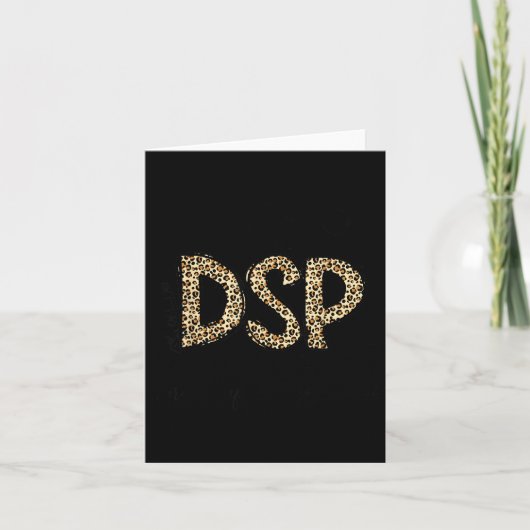 Grappige luipaard dsp direct support professional kaart (Voorkant)