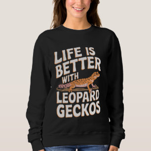 Grappige luipaard gekko reptiel hagedis liefhebber trui