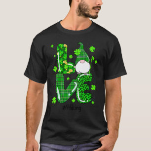 Grappige Luipaard Ierse Groene Geruite Wandelende T-shirt