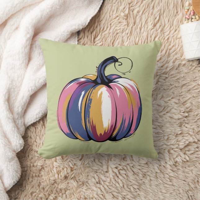 Grappige Luipaard Pompoen Halloween Herfst  Kussen (Deken)