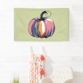 Grappige Luipaard Pompoen Halloween Herfst  Spandoek (Insitu)
