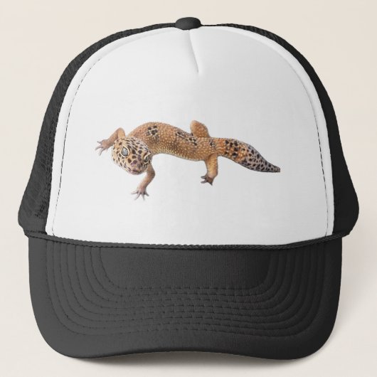 Grappige Luipaardgekko Trucker Pet (Voorkant)