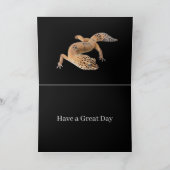 Grappige Luipaardgekko-verjaardag Kaart (Binnen)