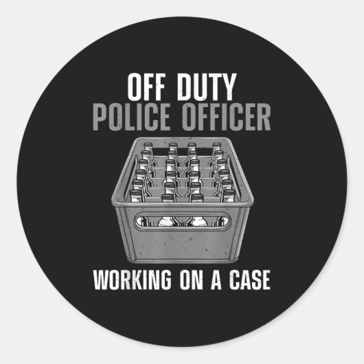 Grappige luizen officier ontwerp voor mannen vrouw ronde sticker (Voorkant)