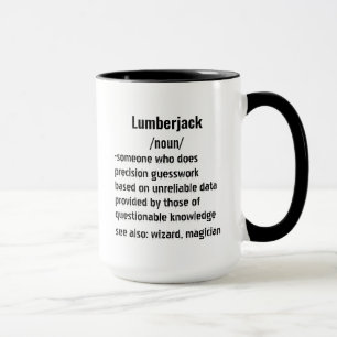 grappige Lumberjack Definitie geschenken voor mann Mok