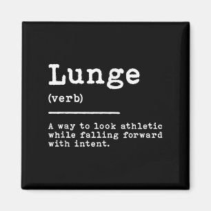 Grappige Lunge Definition Fencing Sword Move Quote Magneet