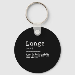 Grappige Lunge Definition Fencing Sword Move Quote Sleutelhanger