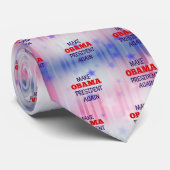 Grappige "Maak Obama weer president" Stropdas (Opgerold)
