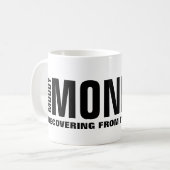 Grappige maandag kantoorbeker koffiemok (Voorkant links)